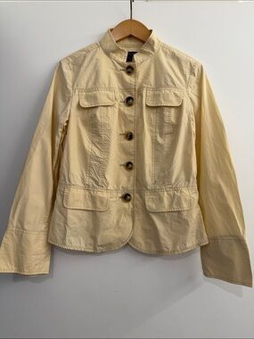 Lafayette 148 New York Light Yellow Utility Jacket